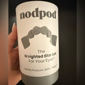 nodpod Gray Weighted Blanket Eye Mask - Gentle Pressure Sleep Aid
